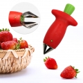 Strawberry Huller Fruit Slicer Staengelentferner Corer fuer Erdbeertomaten Persimmon Cherry
