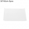 5 Stück Küchenofen Backmatte Hitzebeständig Antihaft-Backblech Pad Tuch Weiß 30 * 40cm 125g