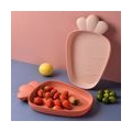 Erdbeer-Kunststoff-Tabletts, Snack-Teller, Küchenschüsseln, 2er-Pack Kunststoff-Teller, Servierplatten, Lebensmitteltablett, dek