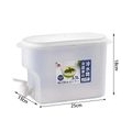 Schlechter Zitronensaftkessel 3500ml Zitronensaftküche Getränke Pot Topf Kaltwasserflasche Behälter Wärmerohrmaschine (weiß)
