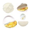 Mikrowellen Omelett Maker Ei Omelette Maker Tablett Eierkocher Rührei Maker Eierkocher Spiegelei pochierte Eier für Mikrowelle, 