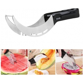 More about Wassermelonen Schneider,  Melonenschneider Edelstahl Wassermelonen Messer Rostfrei Obstmesser für Papaya Pitaya Wasser Honigmelo