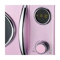 Melissa 16330130 Retro Mikrowelle/1000 Watt/23 Liter Garraum,Design Mikrowelle mit Grill/Rosa Pink