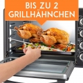 Stillstern Minibackofen mit Umluft (35L) Deutsche Version, 2x Backblech, Ofenhandschuhe, Rezeptheft, Drehspieß, Timer, Innenbele