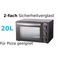 elta Ober- Unterhitze Miniofen 1500W Ofen Backofen Pizzaofen Minibackofen Küche