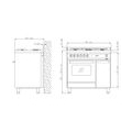 Lofra - Maxima - Single Oven Gas / Gas - Mt 96 Gv / C