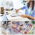 16tlg. Fabric Bias Binding Tape Maker Kit DIY Nähen Quilten Werkzeug Sewing