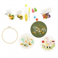 1 Set DIY Stamped Embroidery Starter Kit Farbe Kleines Gänseblümchen