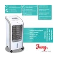 JUNG TVE25 mobiles Klimagerät mit Wasserkühlung, , inkl. Fernbedienung + Timer, Mobile Klimaanlage leise, Kühlender Ventilator K