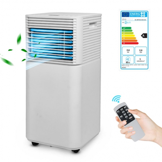 Jopassy Mobiles Klimagerät Klimaanlage 7000BTU 3 in 1 mit Abluftschlauch Eco Klimaanlagen Luftentfeuchter, Ventilationsfunktion 