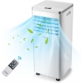 COSTWAY Mobile Klimaanlage 7000BTU Klimagerät tragbar Air Conditioner für Räume bis 25㎡ 16℃-32℃ mit Abluftschlauch Fernbedienung