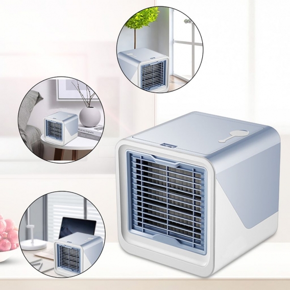 Mini-Luftkühler, neuer Mini-USB-Luftkühler tragbarer Luftbefeuchterreiniger für Klimaanlagen