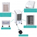 JUNG DUNLOP 3in1 mobiler Luftkühler mit Wasserkühlung | mobiler Ventilator ohne Abluftschlauch | 56cm groß | vier 360° drehbare 