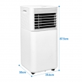 Jopassy Mobiles Klimagerät Klimaanlage 7000BTU 4 in 1 mit Abluftschlauch Eco Klimaanlagen Luftentfeuchter, Ventilationsfunktion 