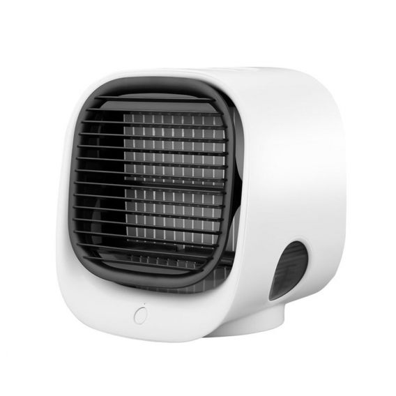 JVJH Mini Klimaanlagen Negatives Ion Klimaanlage stumm 3 Gänge Klimaanlage Ventilator Luftbefeuchter Wassereis Lüfter,Weiß