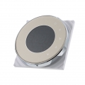 BECA Programmierbarer runder Fan Coil Thermostat 95  240VAC Vier Rohrheizung / Kuehlung Touchscreen 5 + 2 Woechentlicher Datensp