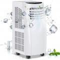 GOPLUS 785W Mobile Klimaanlage, mit Fernbedienung & Fensterabdichtung, 3-in-1 Luftkühler mit Entfeuchtung & Ventilator, Klimager