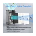 Fangqi Luftreiniger mit 99,97 % Filterleistung, H12 HEPA-Filter, Aktivkohlefilter und Kältekatalysator, Leise Schlafmodus, 3 Win