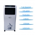 3in1 Acopino Aircooler Air Cooler LL06R Klimagerät, Luftreiniger, Luftkühler, Luftbefeuchter, Timer, Fernbedienung, 90 Watt