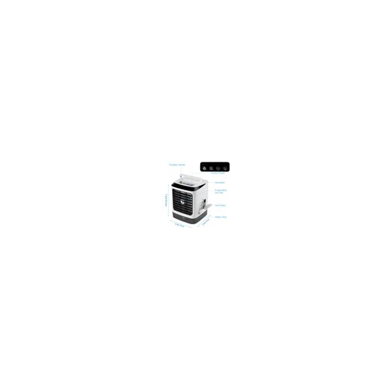 Persönlicher Luftkühler Lüfter,Fuloon Mobile Klimaanlage 4 in 1 Air Cooler Klimagerät Mini USB Desktop Luftkühler mit Luftbefeuc
