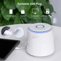 USB Mini Luftreiniger 3 in 1 Desktop-Luftfilter Air Purifier mit LED Nachtlicht ideal für Allergiker Raucher Kinderzimmer +Aroma