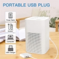 Mini Luftreiniger, USB tragbar, geräuscharm, zusätzlich zu Formaldehyd, Staub und Passivrauch, PM2.5 antiallergisch, Smart Home 