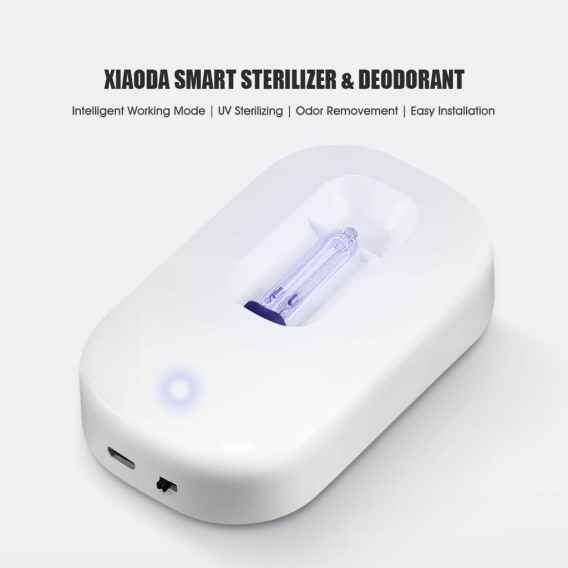 Xiaomi Youpin Xiaoda Intelligenter Sterilisator Deodorant USB-Aufladung UV-Toilettensterilisationswerkzeug Anzeigelampe IPX4 Was