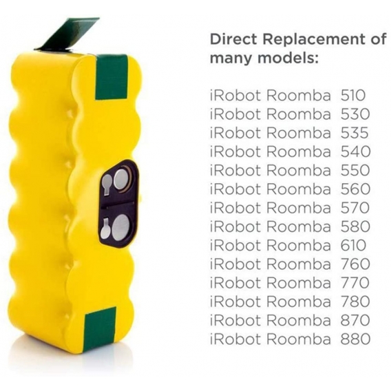 Morpilot Akku für iRobot Roomba, NI-MH 4050mAh iRobot Ersatzbatterie für iRobot Roomba StaubSauger Serie 500 600 700 800 900 960