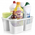 ORION Aufbewahrungskorb für Reinigungsmittel Spülbecken-Organizer für Reinigungsbürsten Schwämme Putztücher