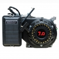 Benzinmotor Kartmotor Rasenmähermotor Standmotor 7 PS  Kompatibel mit Wasserpumpen, Rüttelplatten, Rasenmäher, Hochdruckreiniger