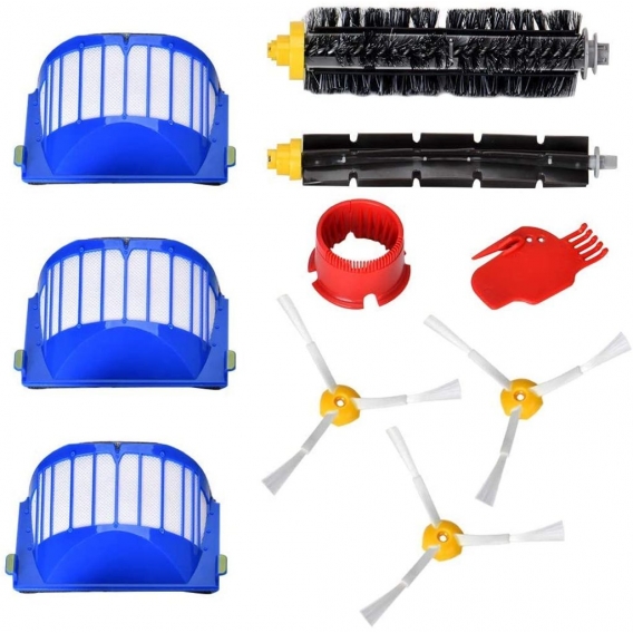 Ersatzteile für iRobot Roomba 600 Serie Wartungskit Reinigungskit für 650 620 651 621 615 616 605 10er Kits (600 Serie)
