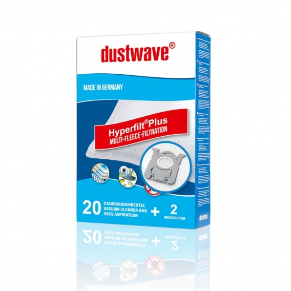 20x dustwave® PREMIUM-Staubsaugerbeutel für AquaPur - EL 860 / Extradickes Vlies für Allergiker - Markenstaubfiltertüten "Microf