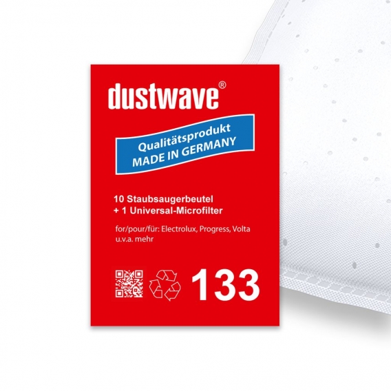 Sparpack - 10 Staubsaugerbeutel passend für Z 1640 Bolero, Lite Bodenstaubsauger - dustwave®  -  Germany
