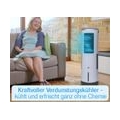 Livington InstaChill – Kühler mit Wasserkühlung – mobiler Luftkühler mit 3 Kühlstufen – Klimagerät ohne Abluftschlauch für 12h K