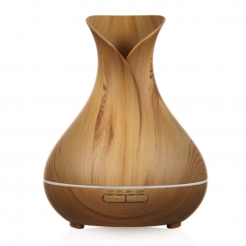 More about Aroma Diffuser 400mL, Ultraschall Air Luftbefeuchter Holz Vasen-Stil mit 7 LED Farben für Schönheitssalon,SPA,Yoga,Schlafzimmer,
