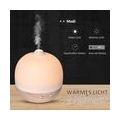 HOMCOM 180ml Aroma Diffuser for Essential Oils Humidifier with Adjustable LED Warm Lights, 2 Mist Mode, Timer, Waterless Auto-of