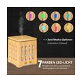 HOMCOM Aroma Diffuser Luftbefeuchter für ätherische Öle 7 Farben LED 2 Sprühnebel-Modi wasserlose automatische Abschaltung 200 m