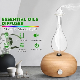 More about Holz Ultraschall Luftbefeuchter Aroma Diffuser Diffusor Humidifier 7 LED Lich