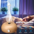 Holz Ultraschall Luftbefeuchter Aroma Diffuser Diffusor Humidifier 7 LED Lich