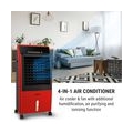 oneconcept Mobiles Klimagerät ohne Abluftschlauch - Luftkühler mit Wasser Ventilator Luftbefeuchter Luftreiniger Funktion - 8L W