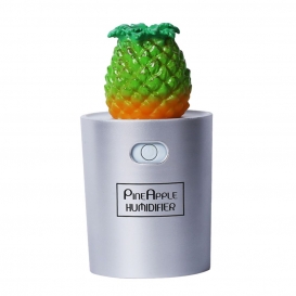 More about Ananas Form USB Luftbefeuchter Lufterfrischer Mini Aroma Diffusor, 7x7x13,7cm, 130ml Farbe Silber
