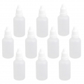10 Stück Kleine Leere Plastik LDPE Quetschflaschen Eye Liquid Dropper Container Größe 30 ml