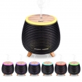 CkeyiN Aromadiffusor Mini Zerstäuber für ätherische Öle mit einstellbarem Nebelmodus, 7 farbwechselnden LED-Nachtlichtern (schwa
