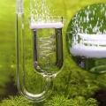 1 Stück Glas CO2 Diffusor Aus Glas mit U Förmigem Verbindungsrohr für Aquarium Pflanzbecken Größe 28 Gallonen-3 Drehungen
