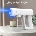 Tragbares Handheld-Blaulicht-Desinfektionszerstaeuber-Spruehgeraet Drahtloser Nano-Nebelstrahl-Nebelstrahler 500 ml Elektrischer