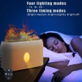 200ml Flamme Luftbefeuchter, Kleine Cool Mist Luftbefeuchter für Schlafzimmer mit Fernbedienung USB Aromadiffusor