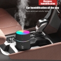 220ml Ultraschall Luftbefeuchter mit Rainbow LED Verlaufslicht, Mini-Aroma, Auto-Luftreinigungs Aromatherapie, USB, Schwarz