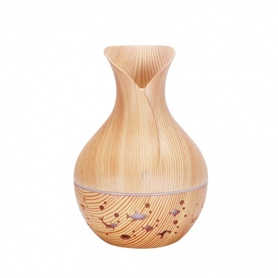 130ML Mini Sea World Luftbefeuchter USB Mehrfarbiges Nachtlicht Haushaltsgebrauch Hohlraummuster Vase Aromatherapiegeraet