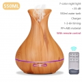 550ML Ultraschall-Aromatherapie-Luftbefeuchter Diffusor mit ätherischen Ölen Luftreiniger Home Mist Maker Aromadiffusor LED-Lich