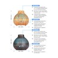 400ML Elektrischer Aromadiffusor Ultraschall-Luftbefeuchter LED-Lampe Aromatherapie Mist Maker Fernbedienung Diffusor für ätheri